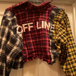 PLAID CROP TOP